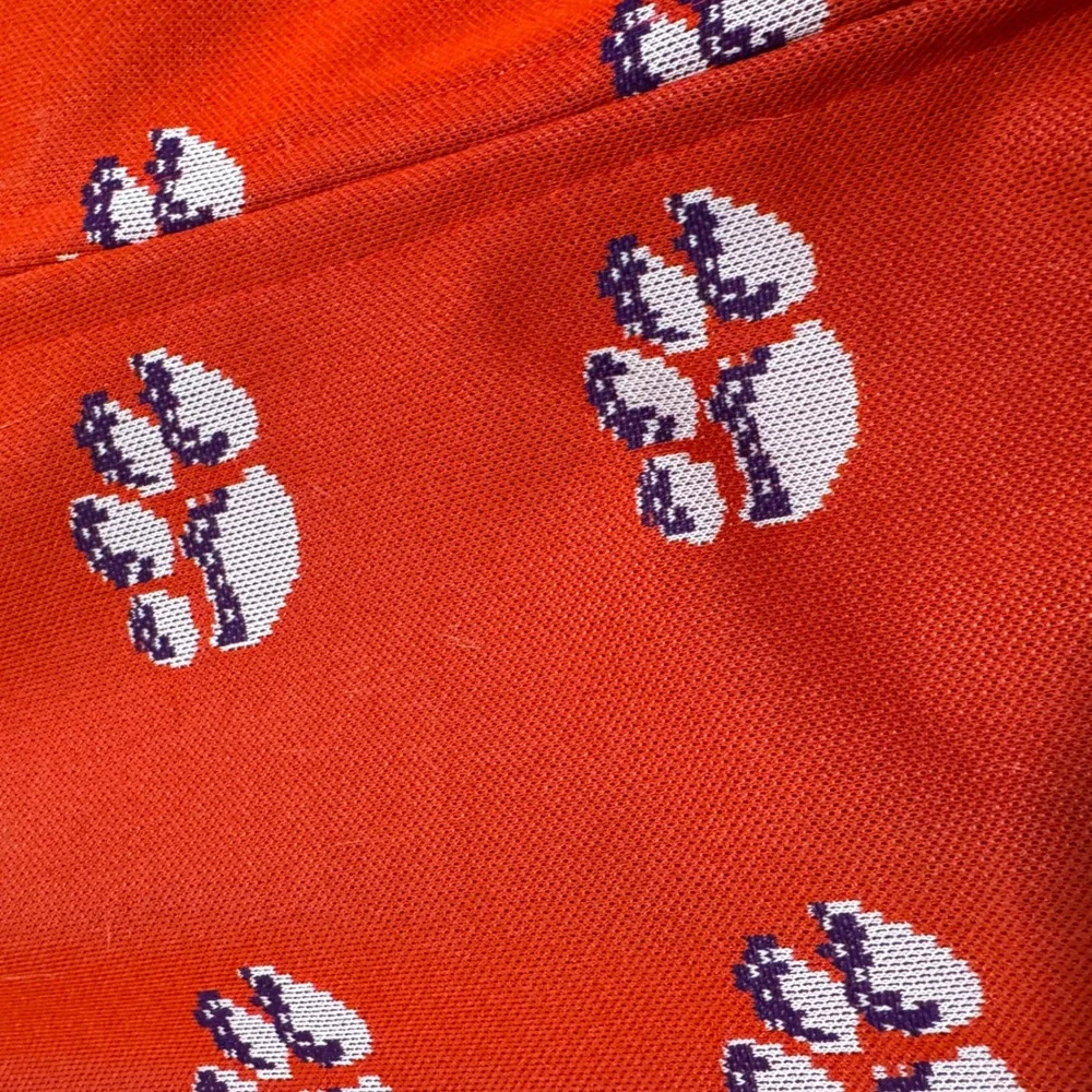 Vintage 70s Mens Clemson Tigers‎ AOP Blazer Jacket Groovy Medium/Large